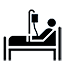 patient in bed icon