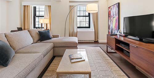 A room at Beekman Tower