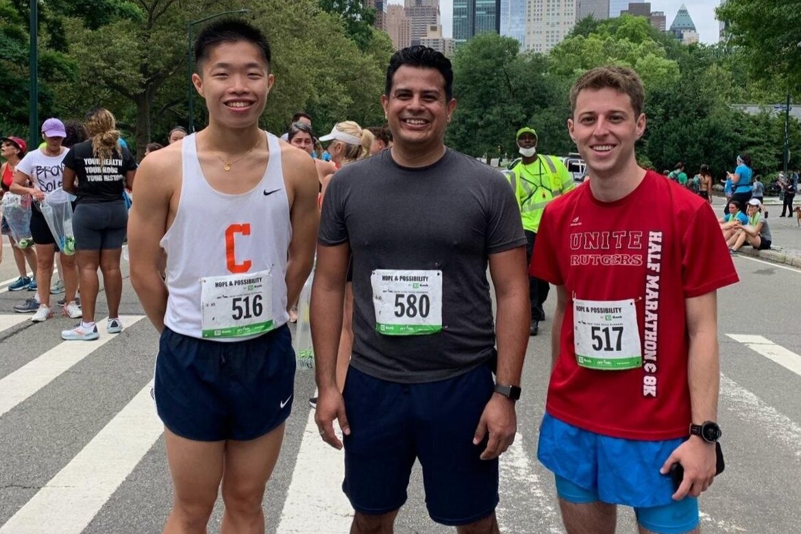 Lulab members at a running race