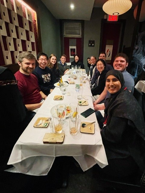 Lulab members at a banquet hall.