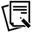 pen and paper icon